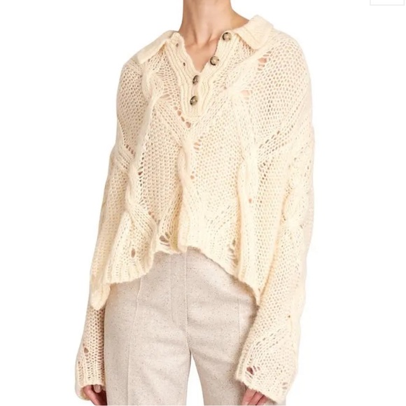 Acne studios open knit korlie sweater - new! Xs - Picture 1 of 5